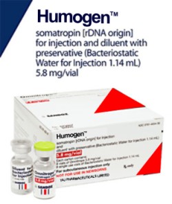 Humogen [somatropin [rDNA origin) for injection] is indicated