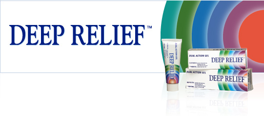 Deep Relief gel offers unique dual action relief, combining a nonsteroidal anti-inflammatory drug (ibuprofen) with menthol, Deep Relief is able to provide immediate and long lasting relief of rheumatic pain, and muscular aches and pains, together with its inflammation reduction properties.